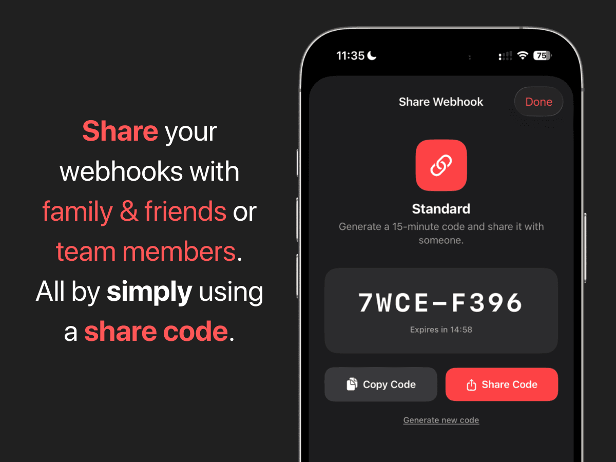 Webhooks einfach teilen